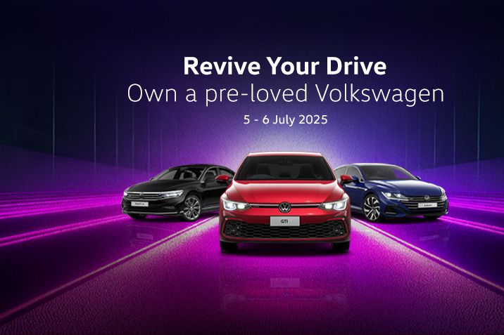 Visit our showrooms this 5 - 6 July 2025 and find incredible offers on pre-loved Volkswagen models. Fully certified by our qualified technicians, with full service histories and in impeccable condition-you won't find a better deal elsewhere.